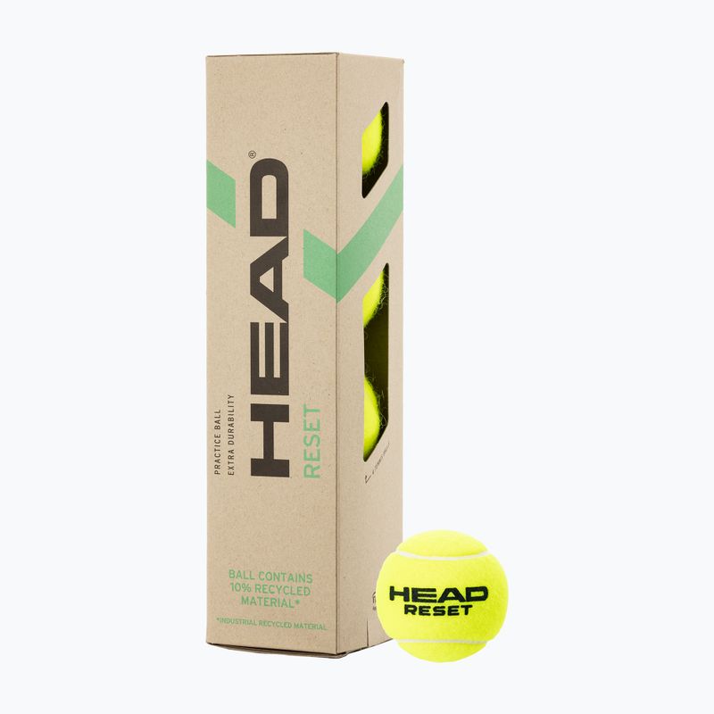 Mingi de tenis HEAD 4B Reset 6DZ 4 buc. verde 575034