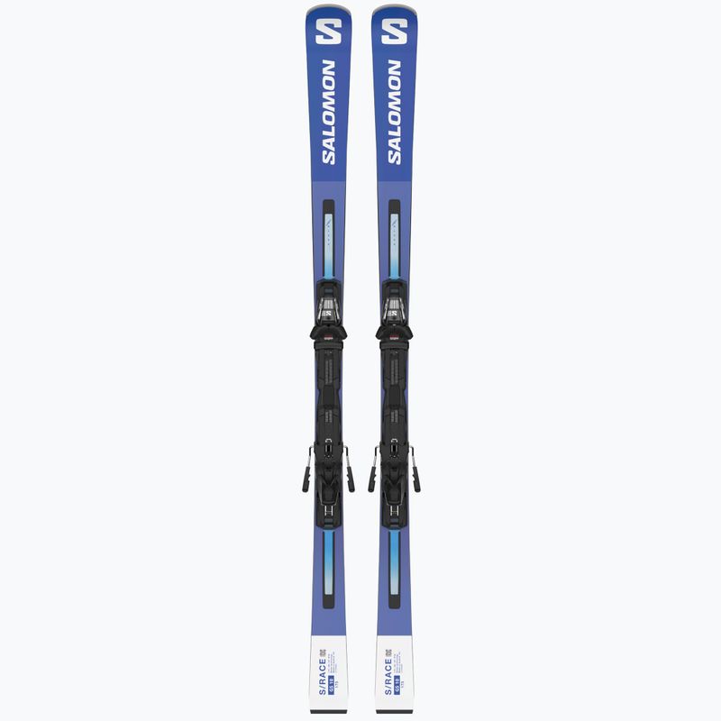 Salomon S Race GS 10 + M12 GW albastru și alb schiuri de coborâre L47038300 10