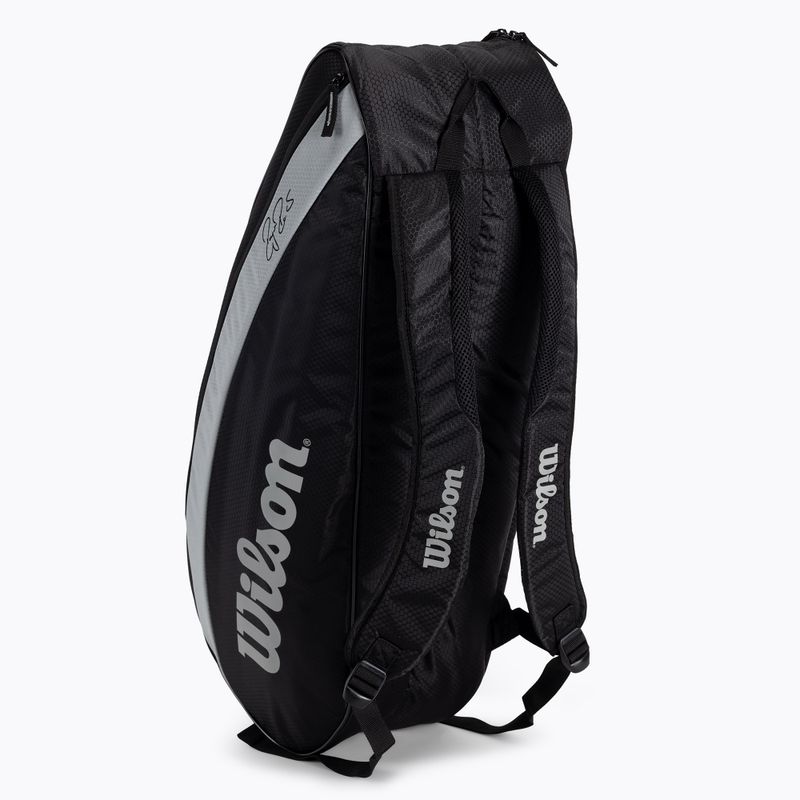 Geantă de tenis Wilson Rf Team 6 Pack, negru, WR8005701