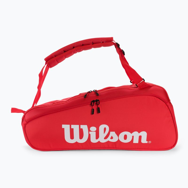 Geantă de tenis Wilson Super Tour 6 Pk, roșu, WR8010701 2