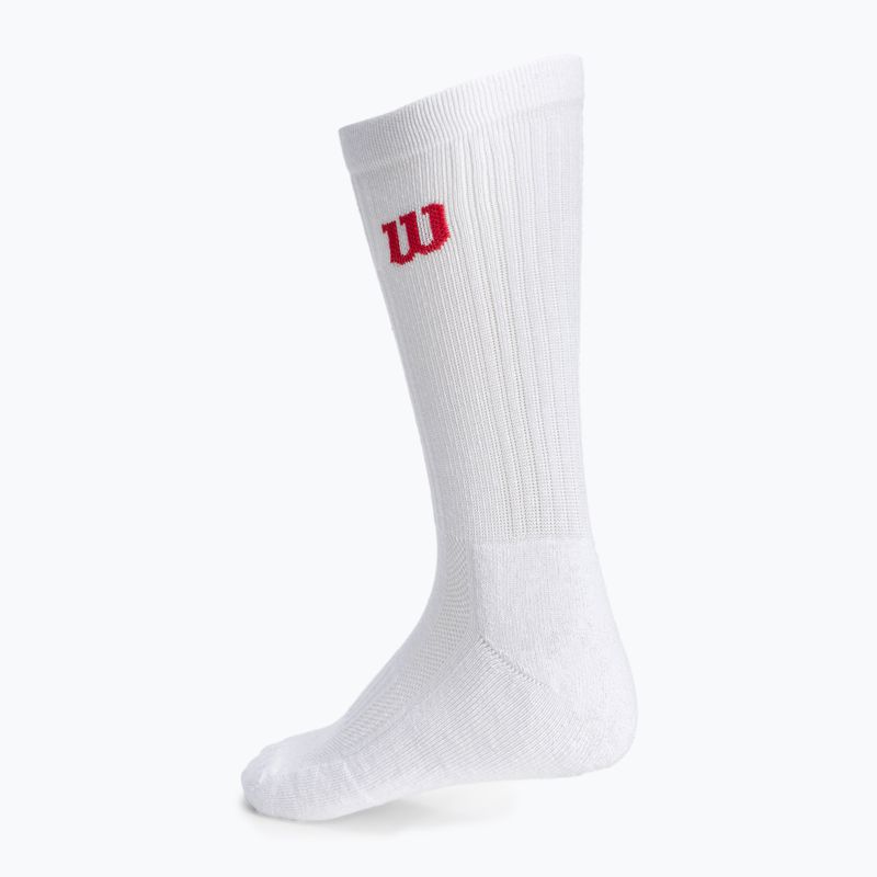 Wilson Crew șosete de tenis pentru bărbați 3 perechi alb WRA803001 3