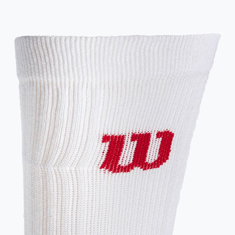 Wilson Crew șosete de tenis pentru bărbați 3 perechi alb WRA803001 4