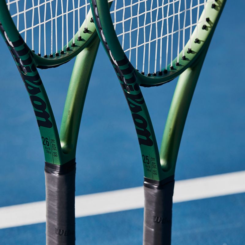 Rachetă de tenis Wilson Blade 26 V8.0 pentru copii negru-verde WR079210U 9