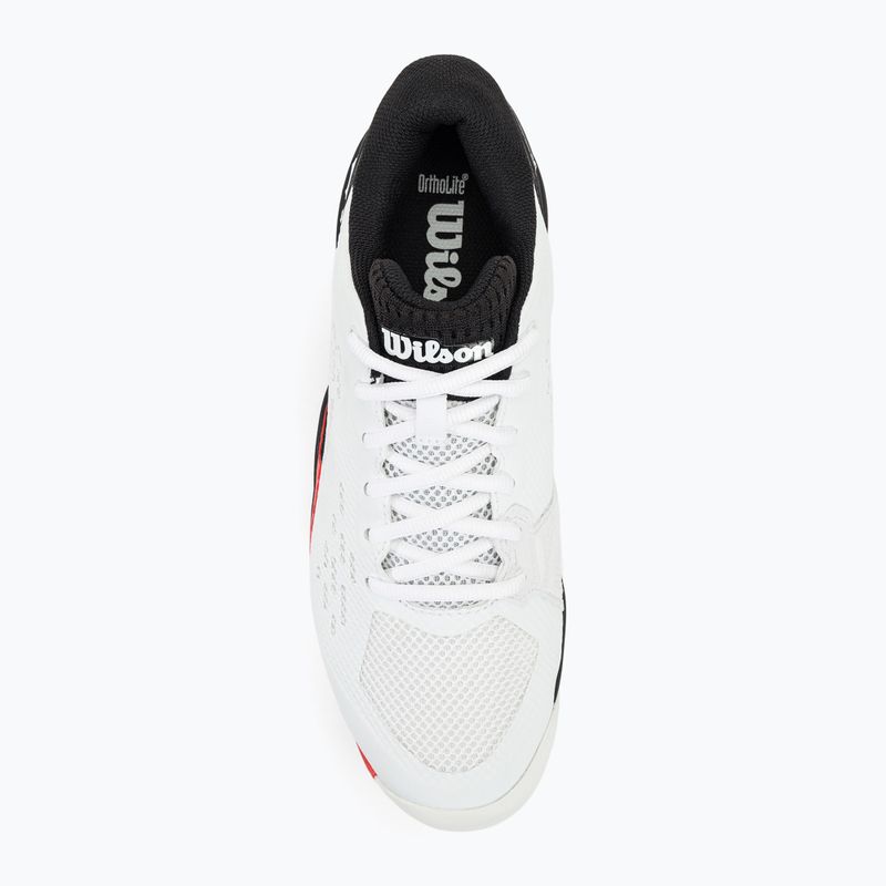 Încălțăminte de tenis pentru bărbați Wilson Rush Pro Ace white/red/poppy red 6