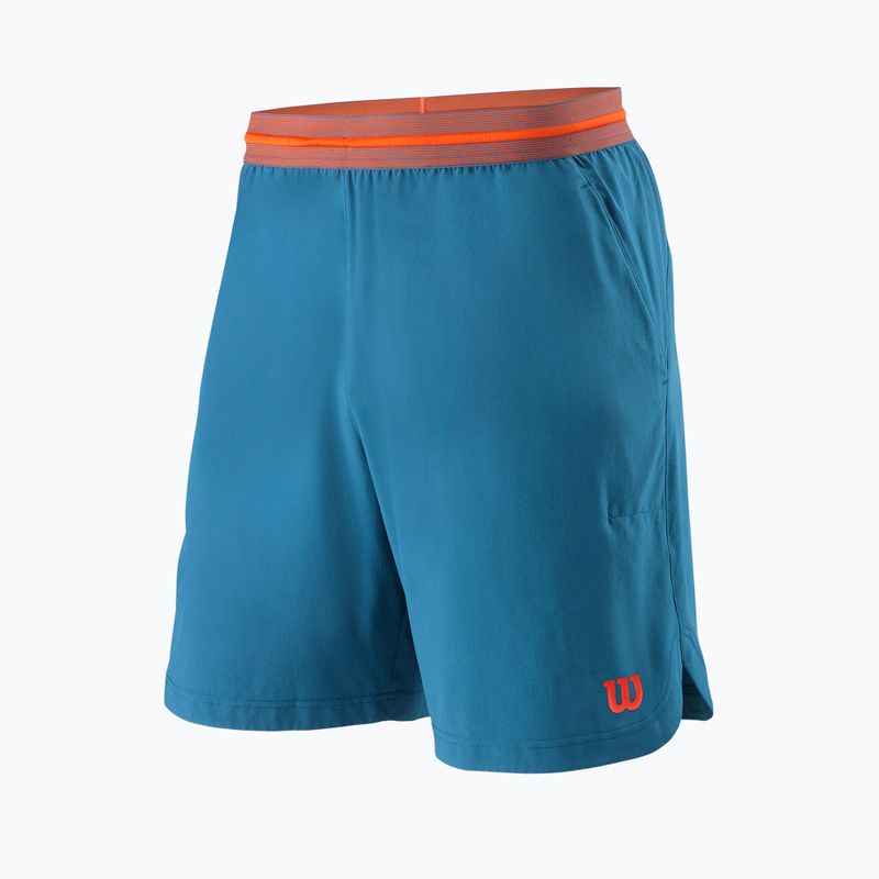 Pantaloni scurți de tenis pentru bărbați Wilson Power 8 II albastru WRA805601