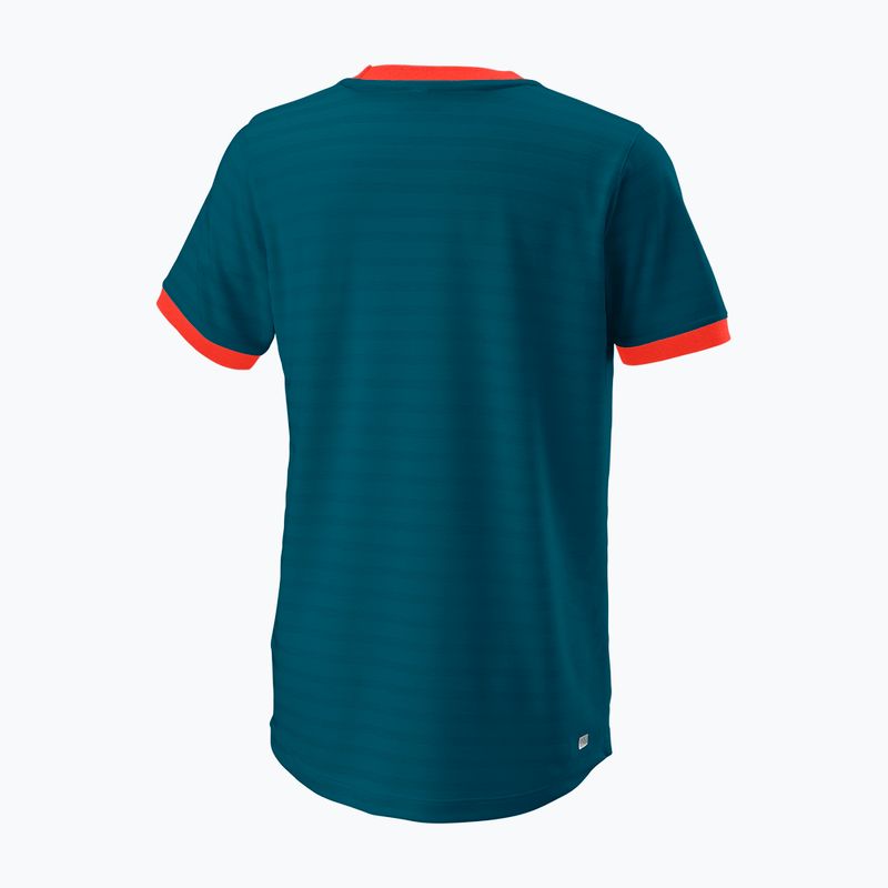 Tricou de tenis pentru copii Wilson Competition Crew II albastru WRA807203 6