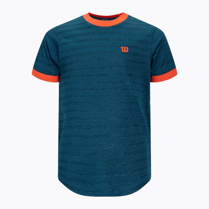 Tricou de tenis pentru copii Wilson Competition Crew II albastru WRA807203