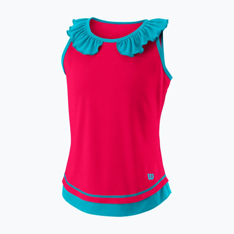 Tricou de tenis pentru copii Wilson Competition Tank II roz WRA807701 4