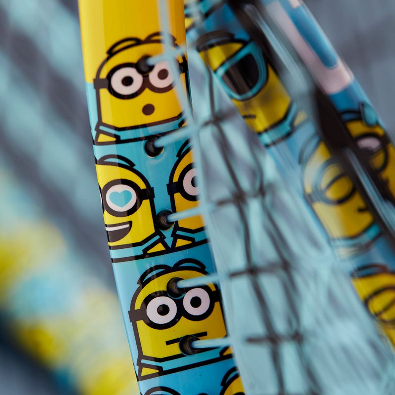 Rachetă de tenis pentru copii Wilson Minions 2.0 Jr 25 albastru/galben WR097310H 9