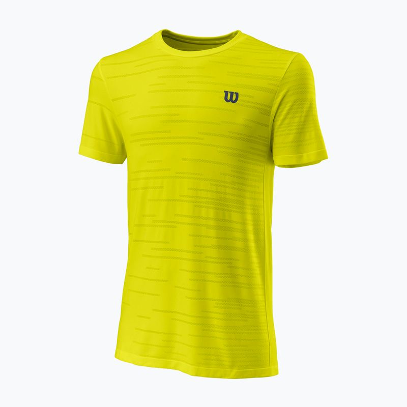 Tricou de tenis pentru bărbați Wilson KAOS Rapide SMLS Crew II galben WRA813805