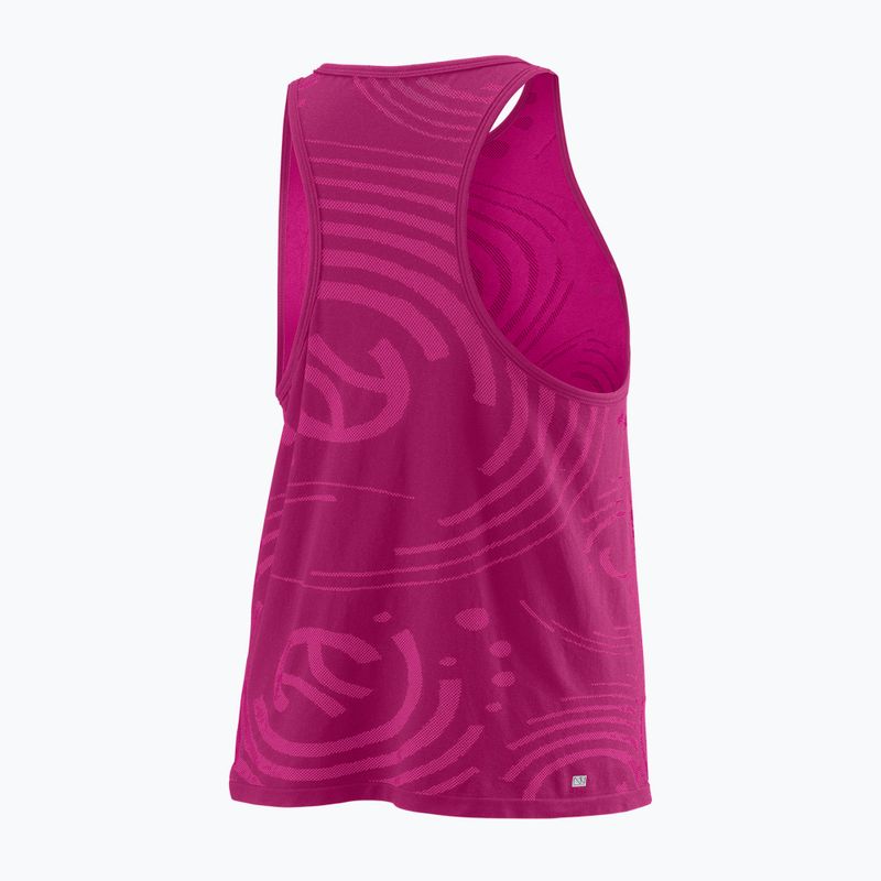 Tricou de tenis pentru femei Wilson PWR SMLS Tank roz WRA809702 2