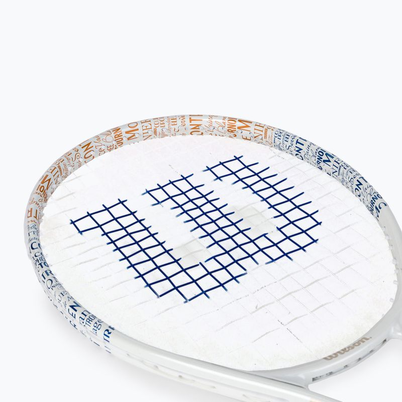 Wilson Roland Garros Elite 25 set de tenis pentru copii  portocaliu și alb WR086810F 7