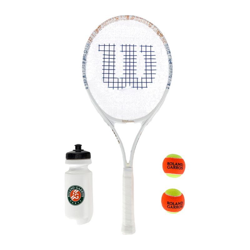 Wilson Roland Garros Elite 25 set de tenis pentru copii  portocaliu și alb WR086810F