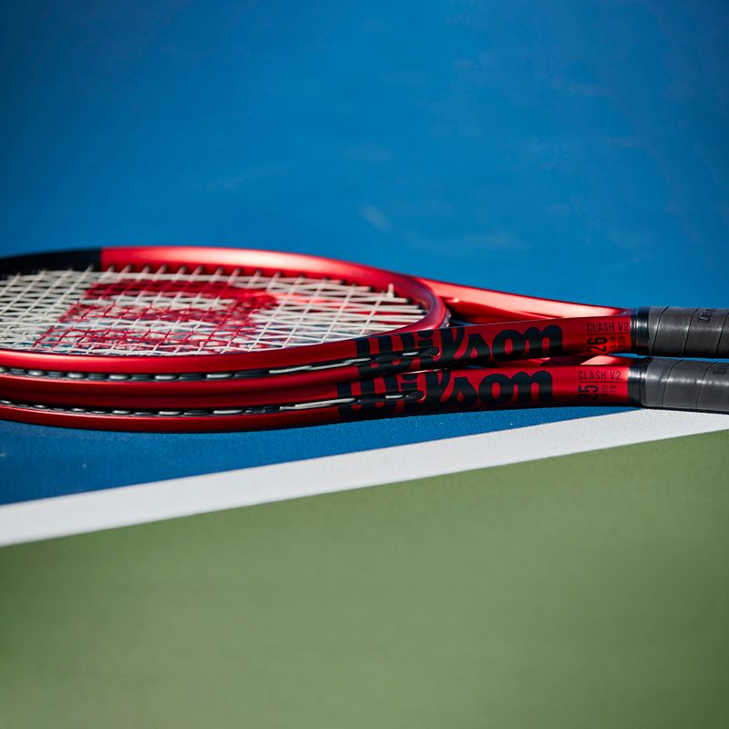 Rachetă de tenis Wilson Clash 26 V2.0 pentru copii, roșu WR074610U 9