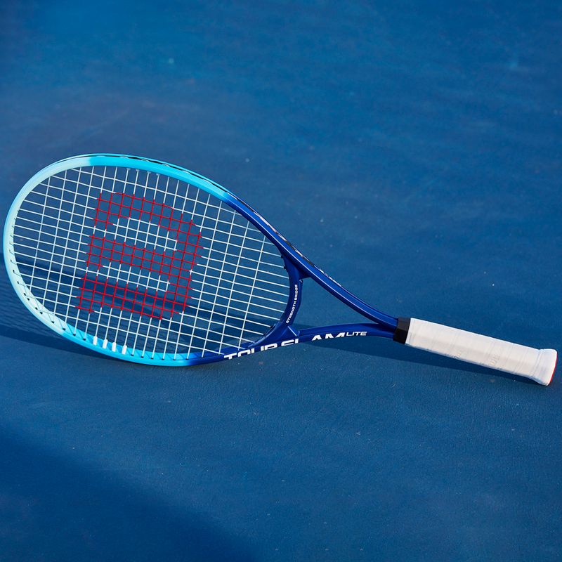 Rachetă de tenis Wilson Tour Slam Lite albă și albastră WR083610U 9