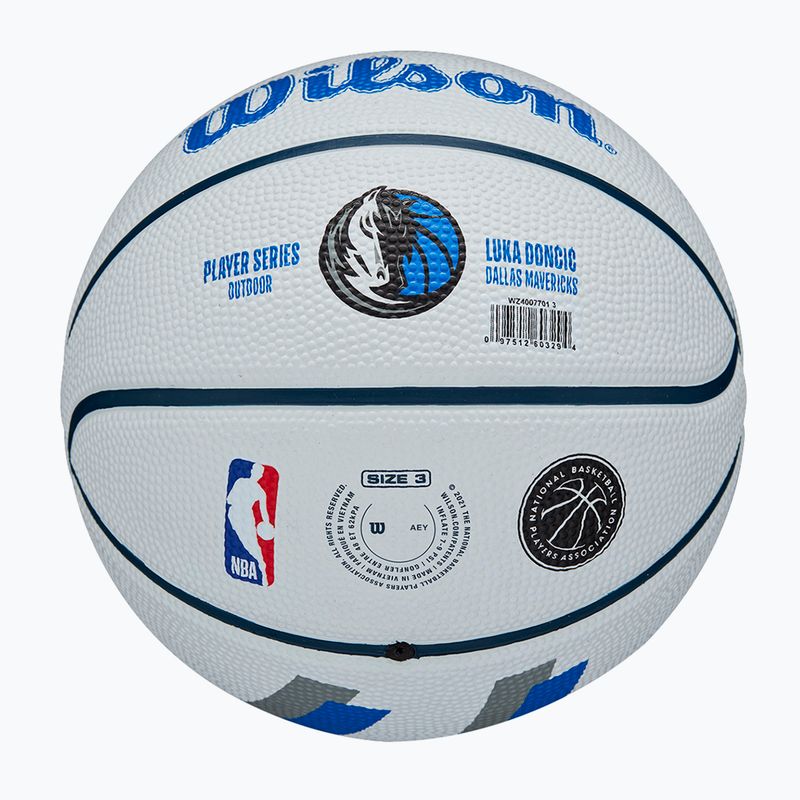 Wilson NBA Player Icon Mini Luka baschet WZ4007701XB3 mărimea 3 6