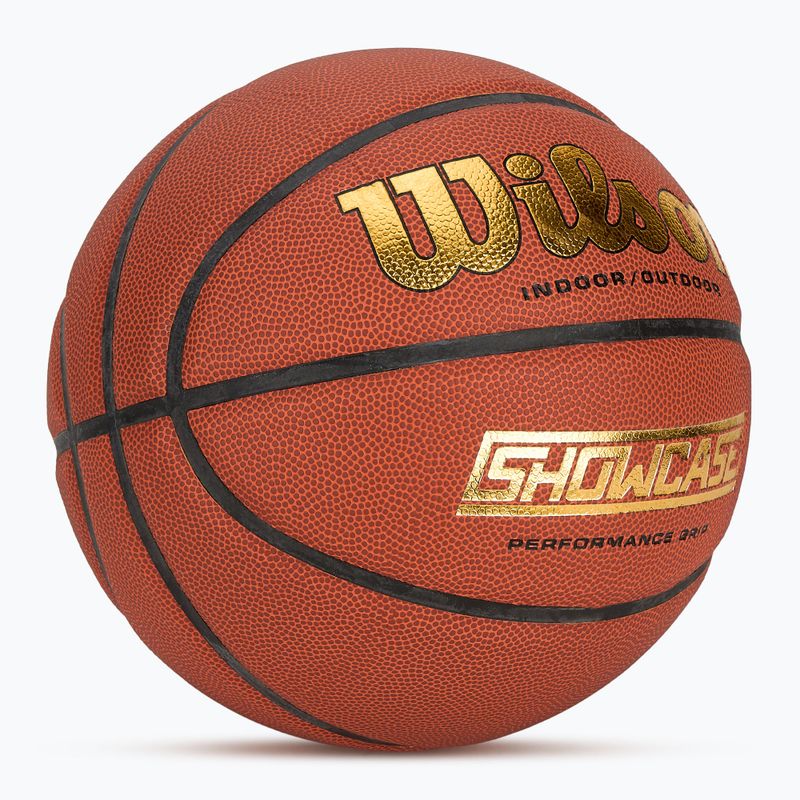 Minge de baschet Wilson Showcase Comp Basketball orange mărime 6 2