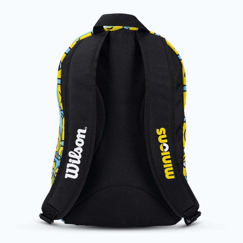 Wilson Minions 2.0 Echipa de tenis pentru copii albastru galben negru rucsac de tenis pentru copii 3