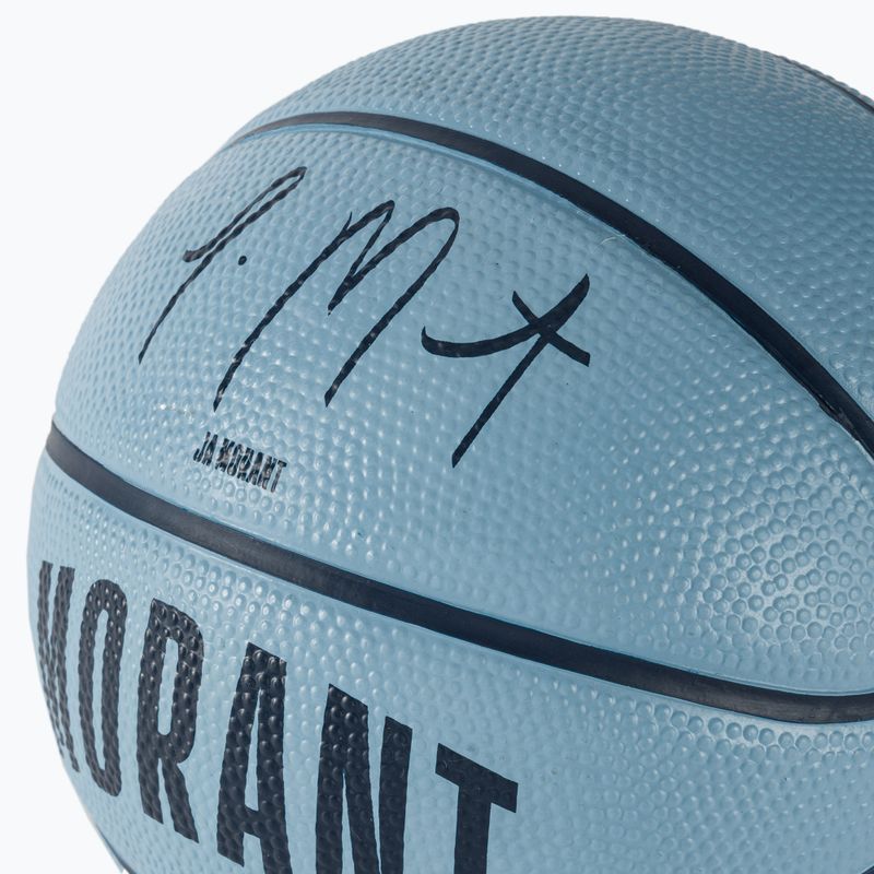 Minge de baschet pentru copii Wilson NBA Player Icon Mini Morant blue mărime 3
