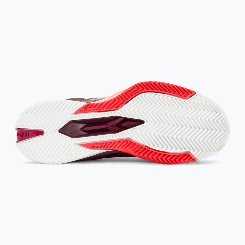 Încălțăminte de tenis pentru femei Wilson Rush Pro 4.0 Clay beet red/white/tropical peach 5