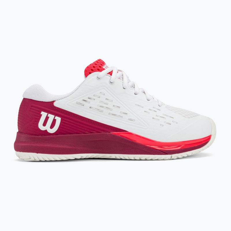 Încălțăminte de tenis pentru copii Wilson Rush Pro Ace JR white/beet red/diva pink 2