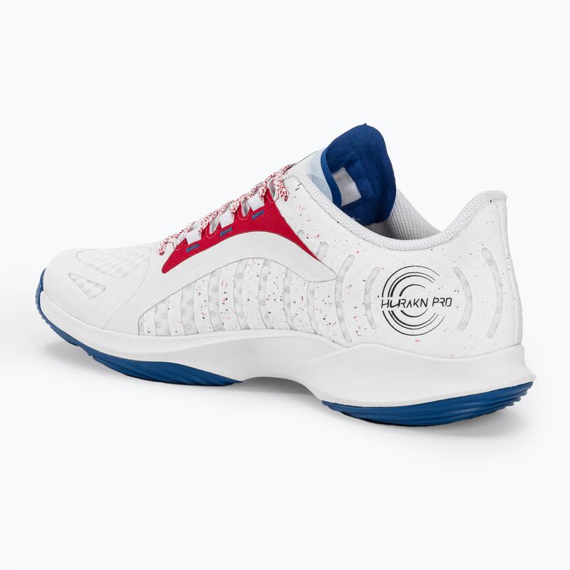 Încălțăminte de padel pentru bărbați Wilson Hurakn Pro white/wilson red/deja vu blue 3