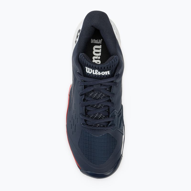 Încălțăminte de tenis pentru bărbați Wilson Rush Pro Ace Clay navy blazer/white/infrared 5