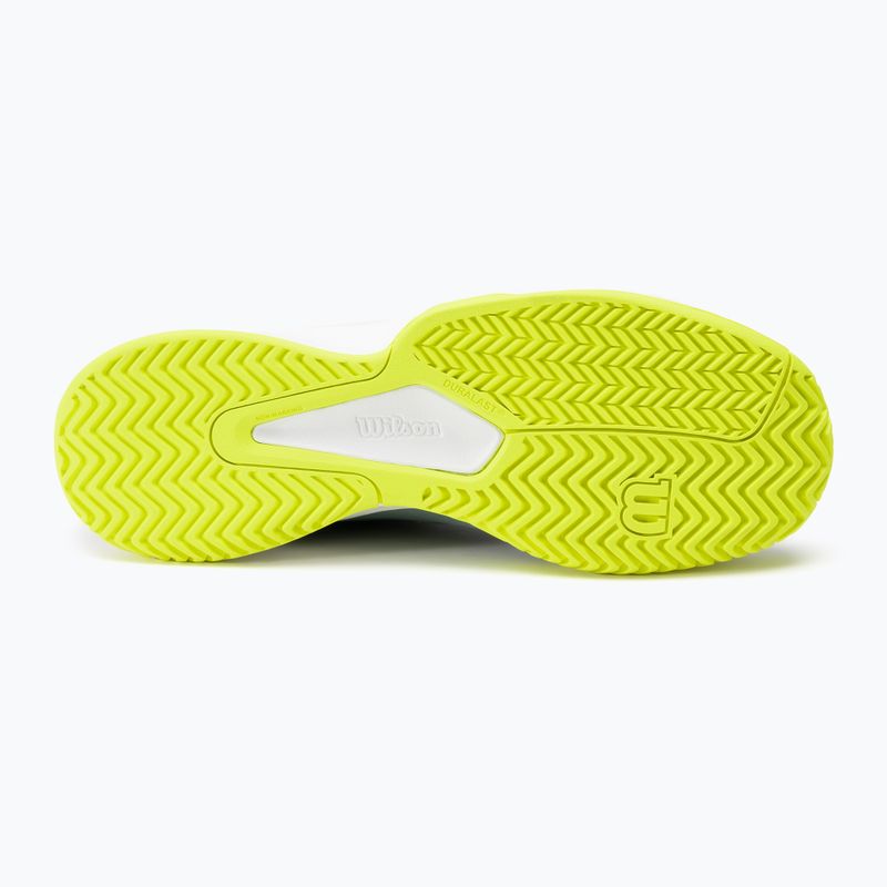Încălțăminte de tenis pentru bărbați Wilson Kaos Stroke 2.0 stormy sea/deep teal/safety yellow 4