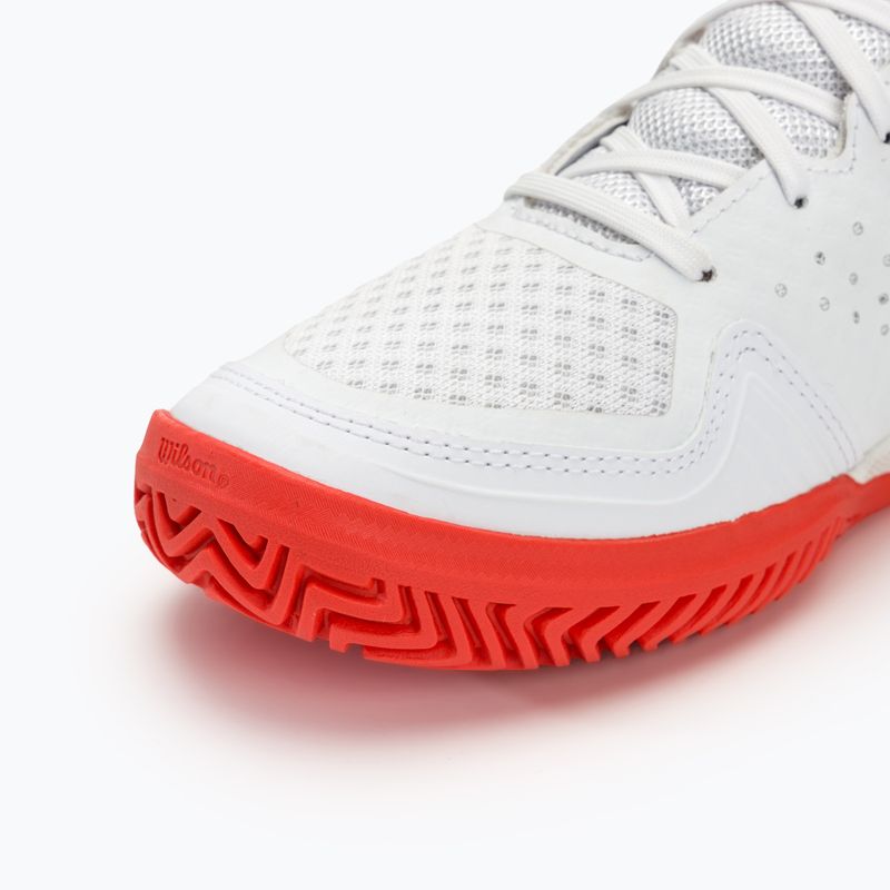 Încălțăminte de tenis pentru femei Wilson Kaos Stroke 2.0 white/peach perfait/infrared 7