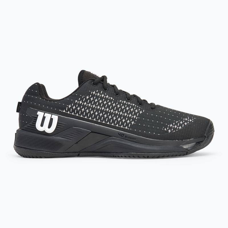 Pantofi de tenis pentru bărbați Wilson Rush Pro Extra Duty negru/ negru/ alb 2