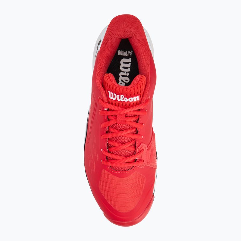 Pantofi de tenis pentru bărbați Wilson Rush Pro Ace Clay negru/ bosfor/ alb 5