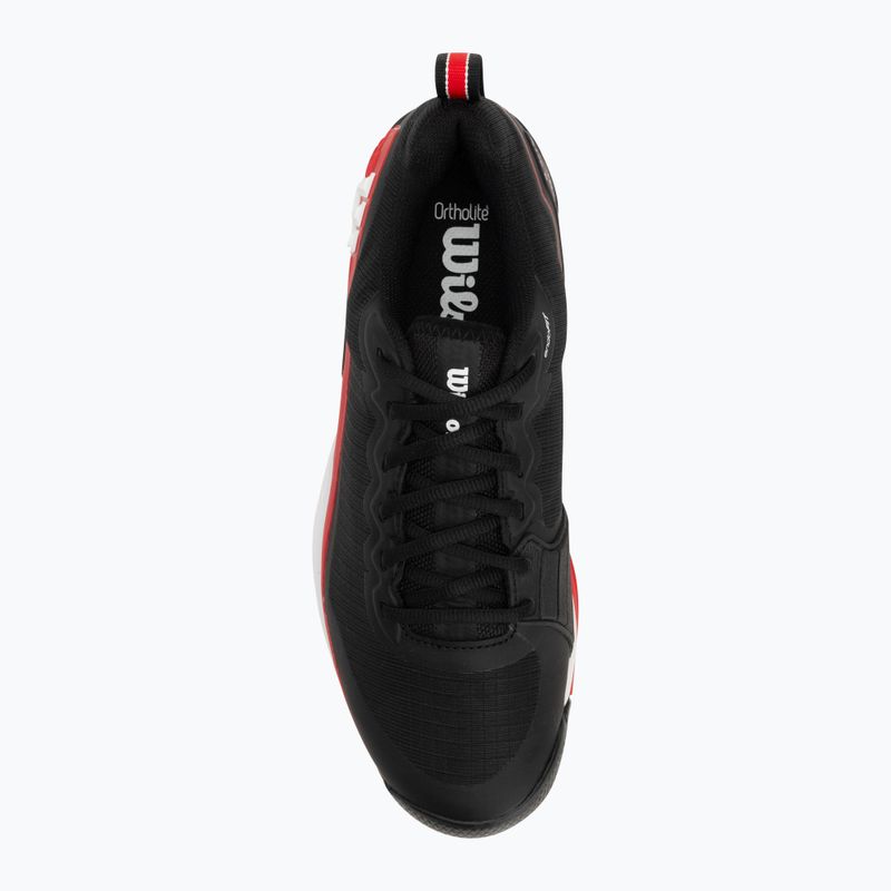 Pantofi de tenis pentru bărbați Wilson Rush Pro 4.5 Clay negru / infraroșu / alb 4
