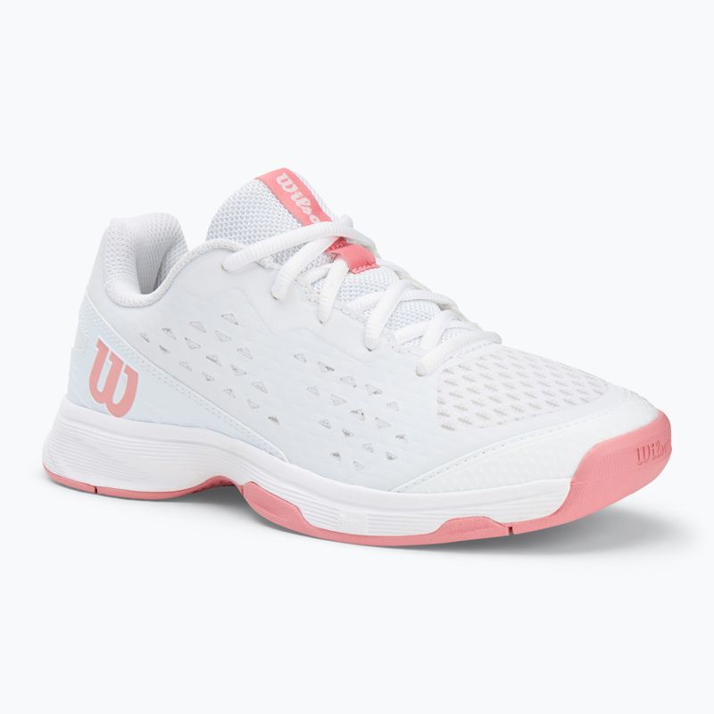 Pantofi de tenis pentru copii Wilson Rush Pro L Jr alb/ alb/ mauveglow