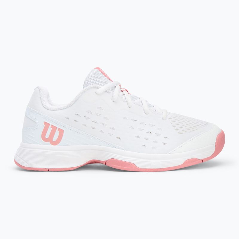 Pantofi de tenis pentru copii Wilson Rush Pro L Jr alb/ alb/ mauveglow 2