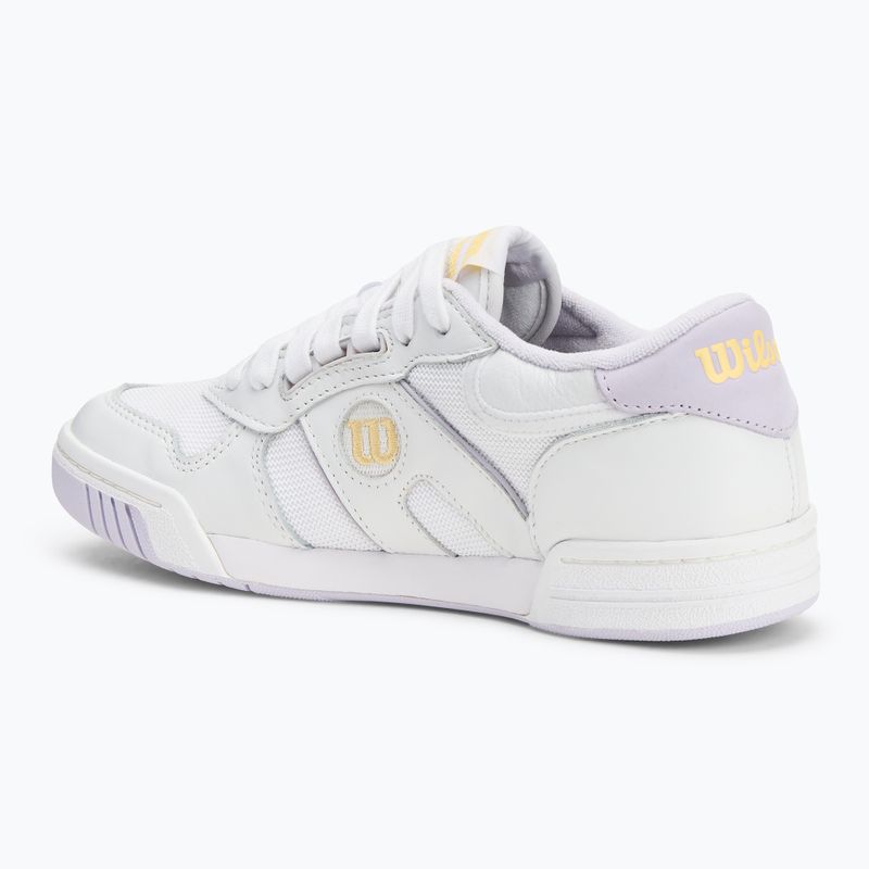 Pantofi pentru femei Wilson Pro Staff 87 Mesh W alb/ albastru lavanda/ lumina soarelui 3