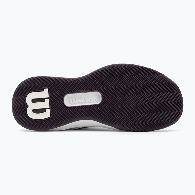 Pantofi de tenis pentru femei Wilson Intrigue Pro Clay W RG beaujolais/ alb/ prună perfect 4