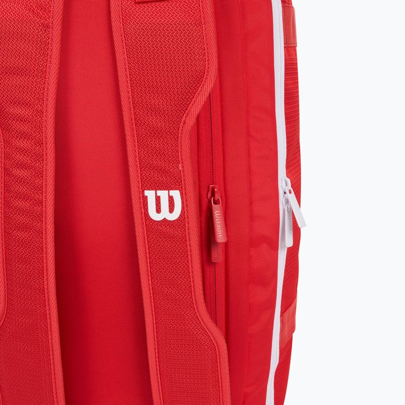 Geantă de tenis Wilson Super Tour Red Coaches Duffel red 5