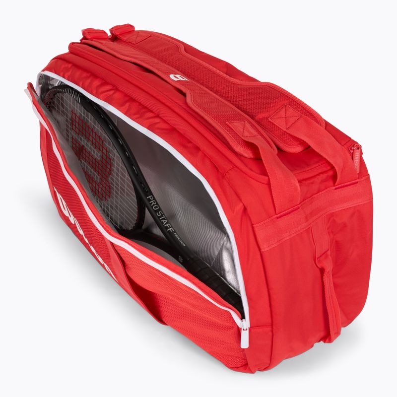 Geantă de tenis Wilson Super Tour Red Coaches Duffel red 9