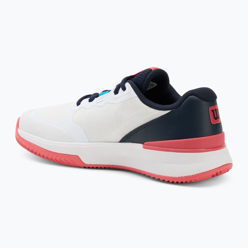 Pantofi de tenis pentru femei Wilson Intrigue Pro Clay W alb/ navy blazer/ dubarry 3
