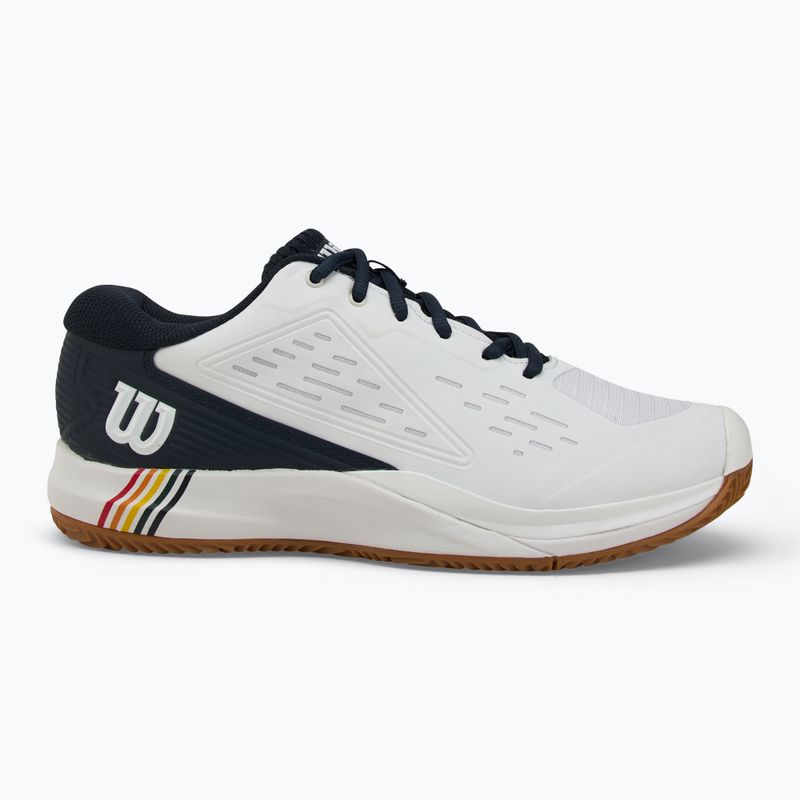 Pantofi de tenis pentru bărbați Wilson Rush Pro Ace Clay RG alb/marin blazer/ cauciuc 2
