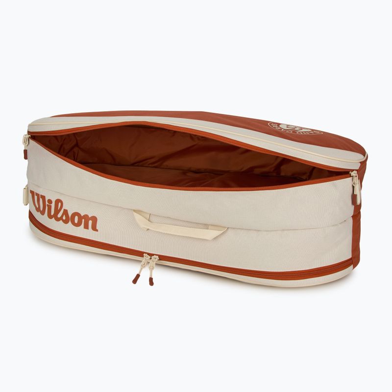Geantă de tenis Wilson Roland Garros Team 6PK 2005 cream/ clay 5