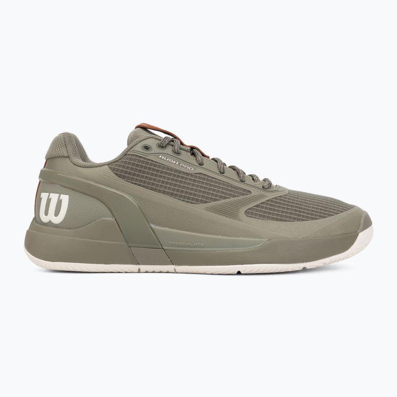 Încălțăminte de tenis pentru bărbați Wilson Rush Pro 5 vetiver/tofu/caramel cafe 2
