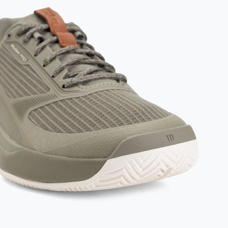 Încălțăminte de tenis pentru bărbați Wilson Rush Pro 5 vetiver/tofu/caramel cafe 7