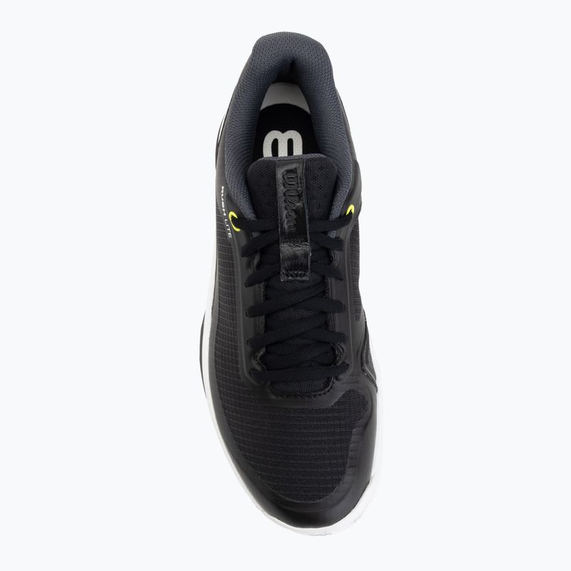 Încălțăminte de tenis pentru bărbați Wilson Rush Lite 5 Clay black/white/safety yellow 5