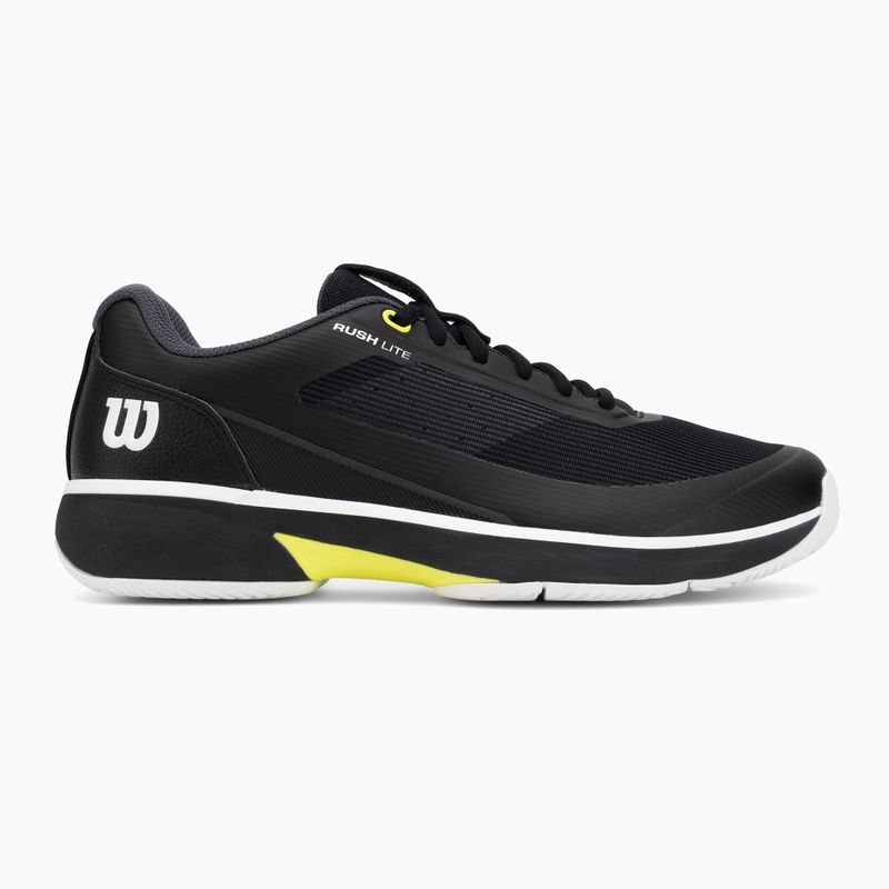 Încălțăminte de tenis pentru bărbați Wilson Rush Lite 5 black/white/safety yellow 2