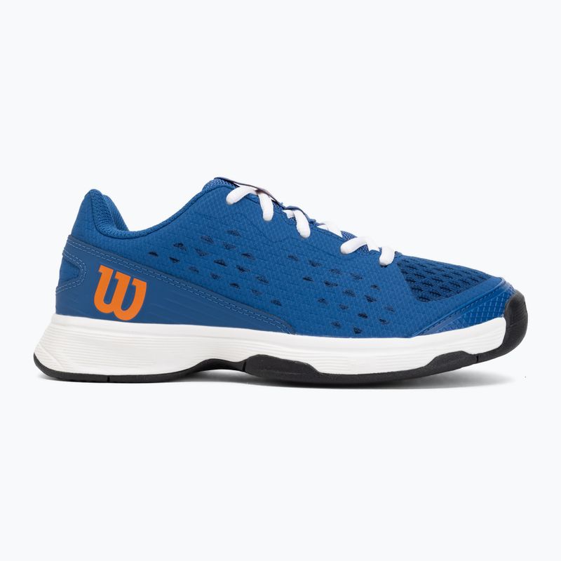 Încălțăminte de tenis pentru copii Wilson Rush Pro Ace L Jr déjà vu blue/orange tiger/white 2
