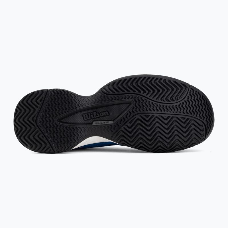 Încălțăminte de tenis pentru copii Wilson Rush Pro Ace L Jr déjà vu blue/orange tiger/white 4