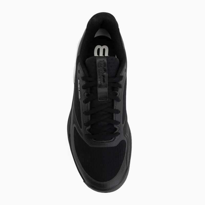 Încălțăminte de tenis pentru bărbați Wilson Rush Pro 5 black/white/stormy weather 5