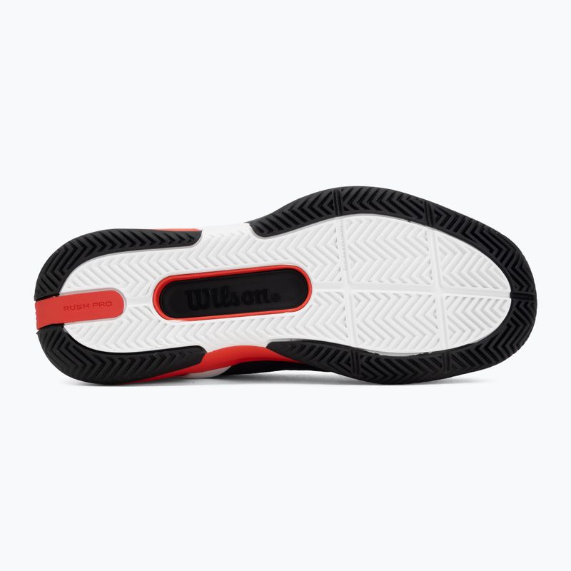 Încălțăminte de tenis pentru bărbați Wilson Rush Pro 5 black/infrared/white 4
