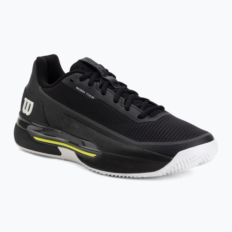 Încălțăminte de tenis pentru bărbați Wilson Rush Pro 5 Tour Clay black/white/safety yellow